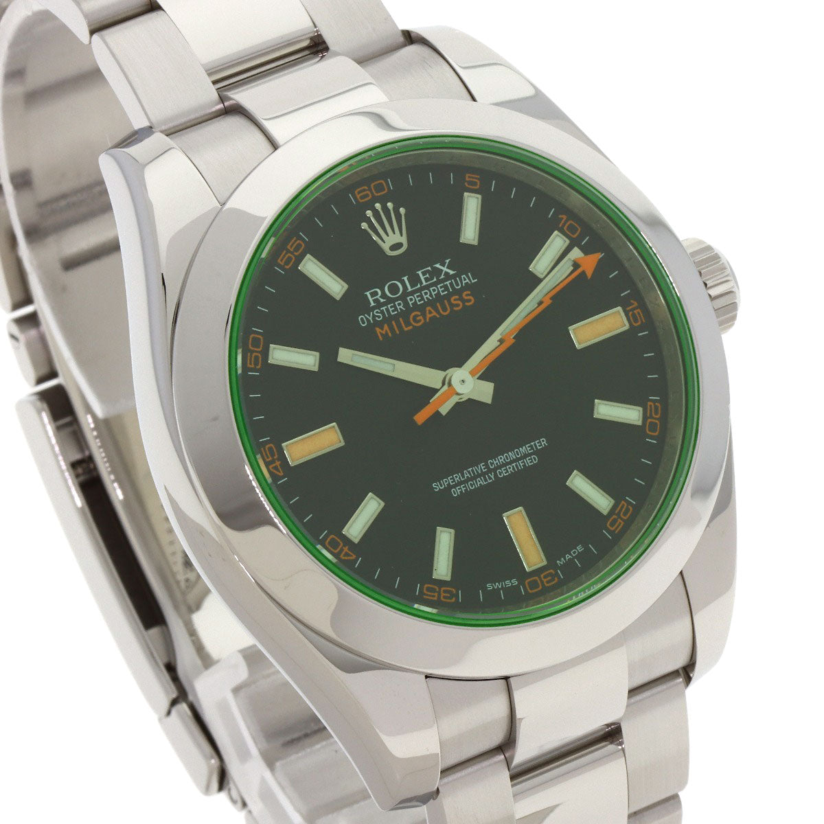 ROLEX Milgauss Watches 116400GV Stainless Steel/Stainless Steel mens