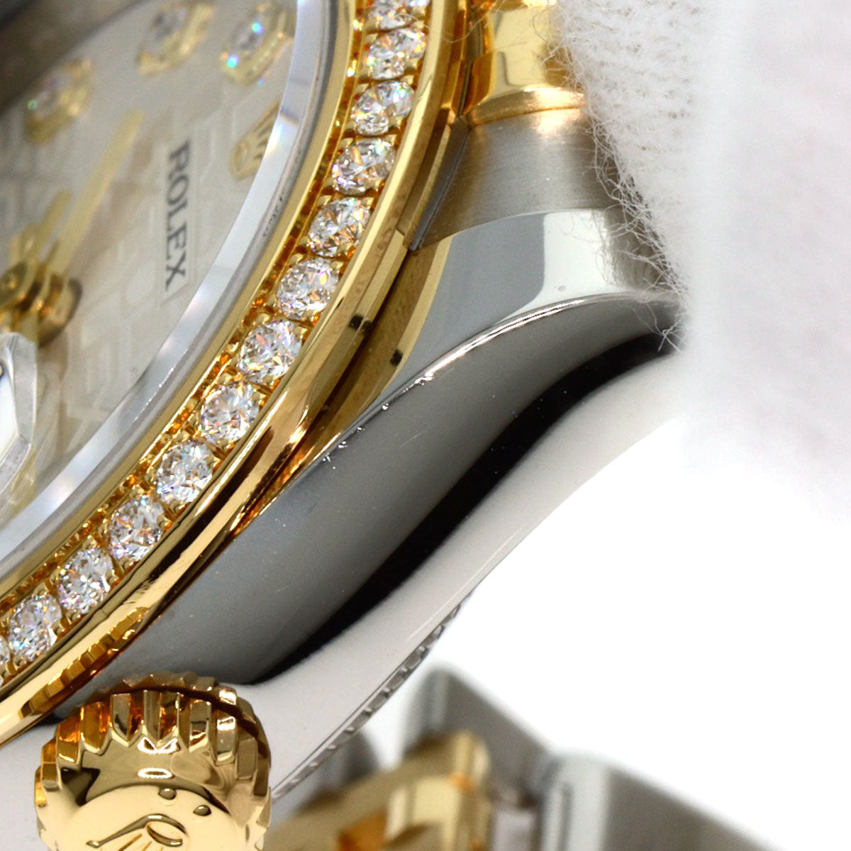 ROLEX Datejust Bezel 10P Diamond Watches 179383G Stainless Steel/SSxK18YG Ladies