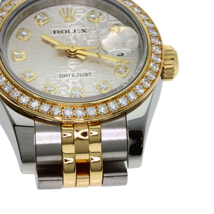 ROLEX Datejust Bezel 10P Diamond Watches 179383G Stainless Steel/SSxK18YG Ladies
