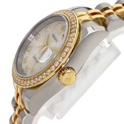 ROLEX Datejust Bezel 10P Diamond Watches 179383G Stainless Steel/SSxK18YG Ladies