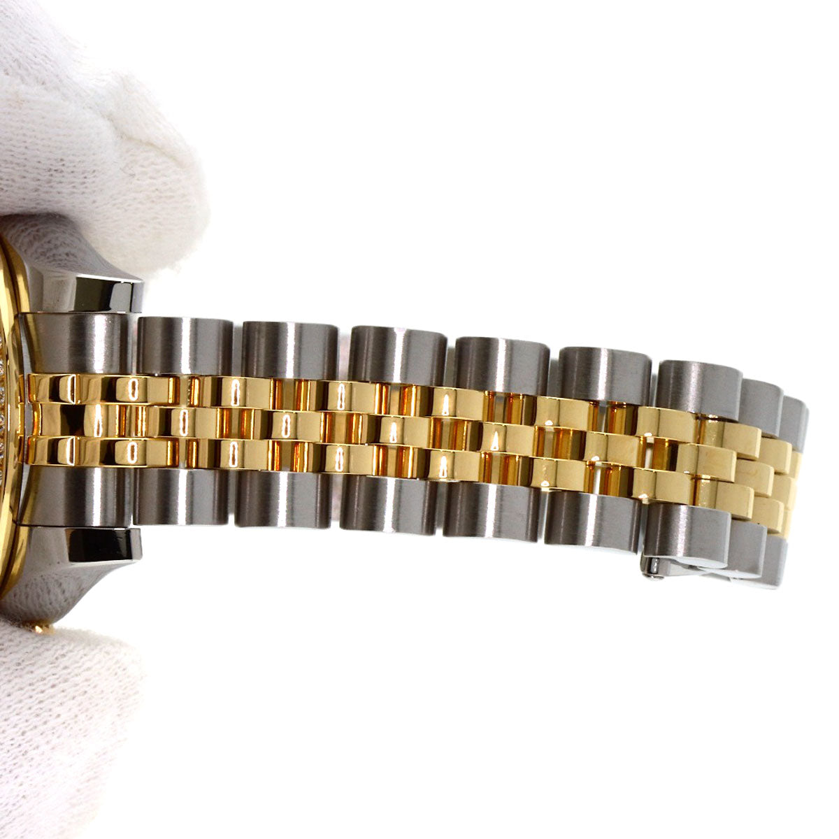 ROLEX Datejust Bezel 10P Diamond Watches 179383G Stainless Steel/SSxK18YG Ladies