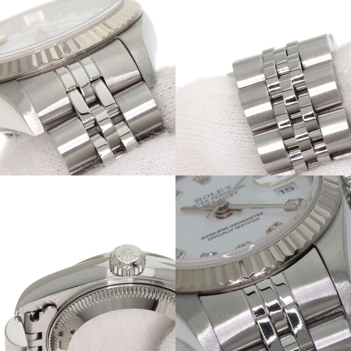 ROLEX DATEJUST 10P Diamond Watches 79174G Stainless Steel/Stainless Steel Ladies