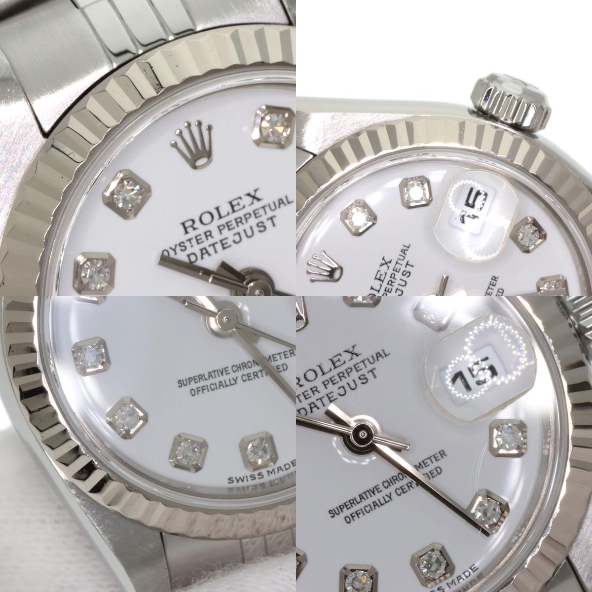 ROLEX DATEJUST 10P Diamond Watches 79174G Stainless Steel/Stainless Steel Ladies