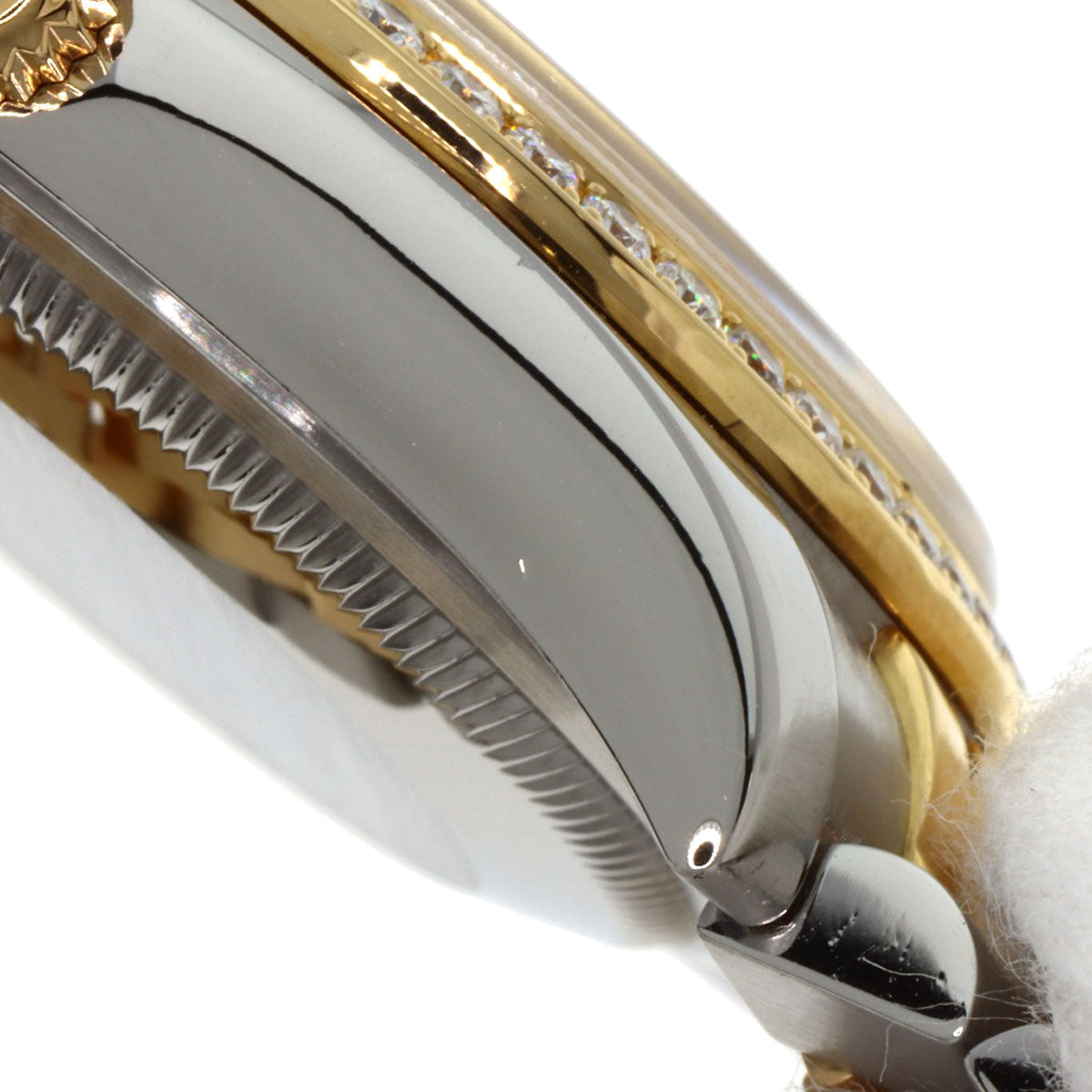 ROLEX Datejust 10P Bezel Diamond Watches 116243G Stainless Steel/SSxK18YG mens