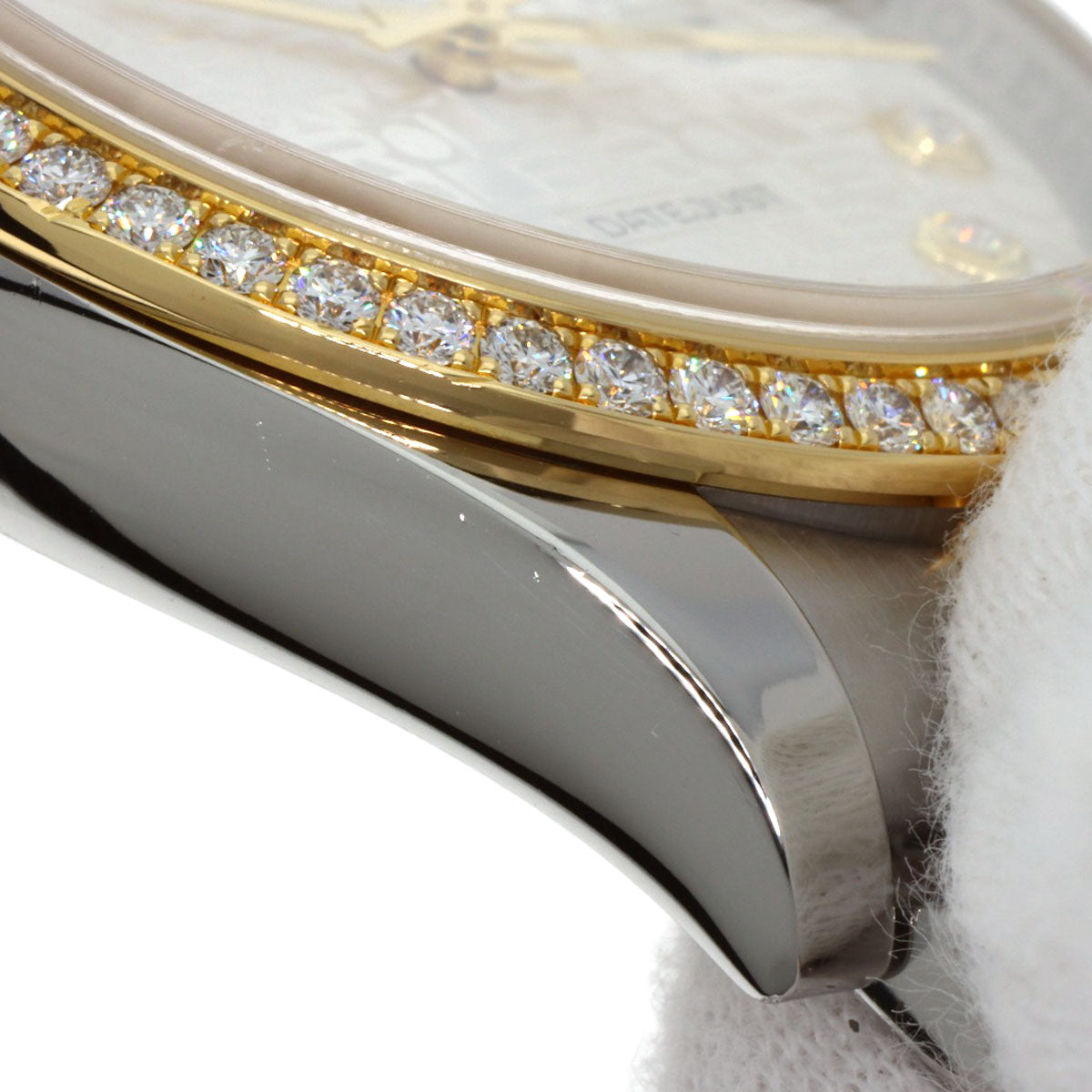 ROLEX Datejust 10P Bezel Diamond Watches 116243G Stainless Steel/SSxK18YG mens