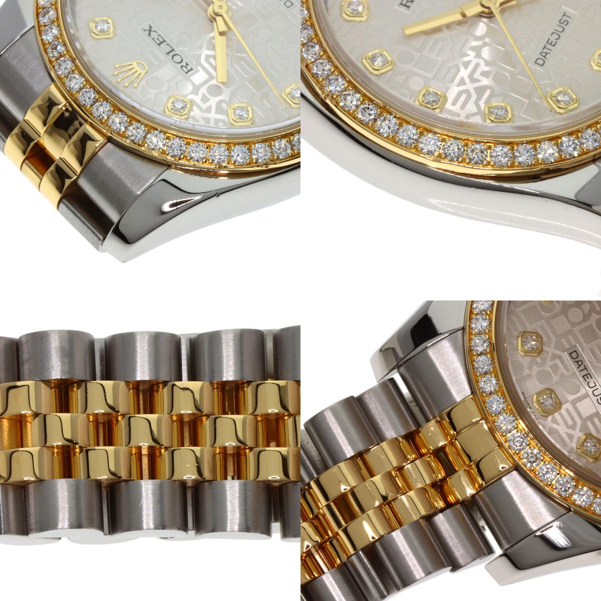 ROLEX Datejust 10P Bezel Diamond Watches 116243G Stainless Steel/SSxK18YG mens