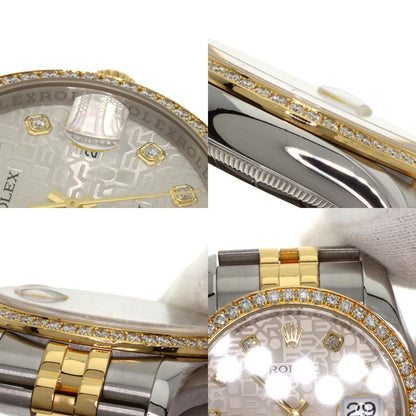 ROLEX Datejust 10P Bezel Diamond Watches 116243G Stainless Steel/SSxK18YG mens