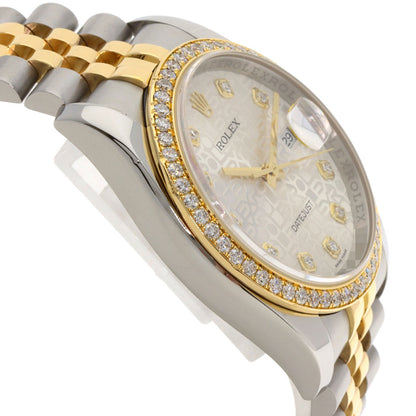 ROLEX Datejust 10P Bezel Diamond Watches 116243G Stainless Steel/SSxK18YG mens