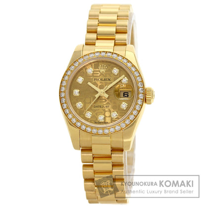 ROLEX DATEJUST 10P BezelDiamond Watches 179138G K18 Yellow Gold/18K Yellow Gold Ladies