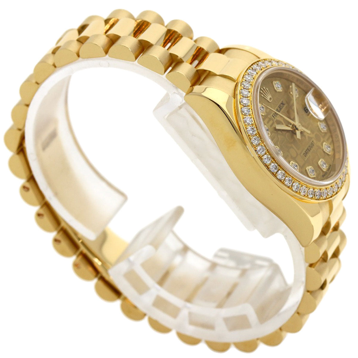 ROLEX DATEJUST 10P BezelDiamond Watches 179138G K18 Yellow Gold/18K Yellow Gold Ladies