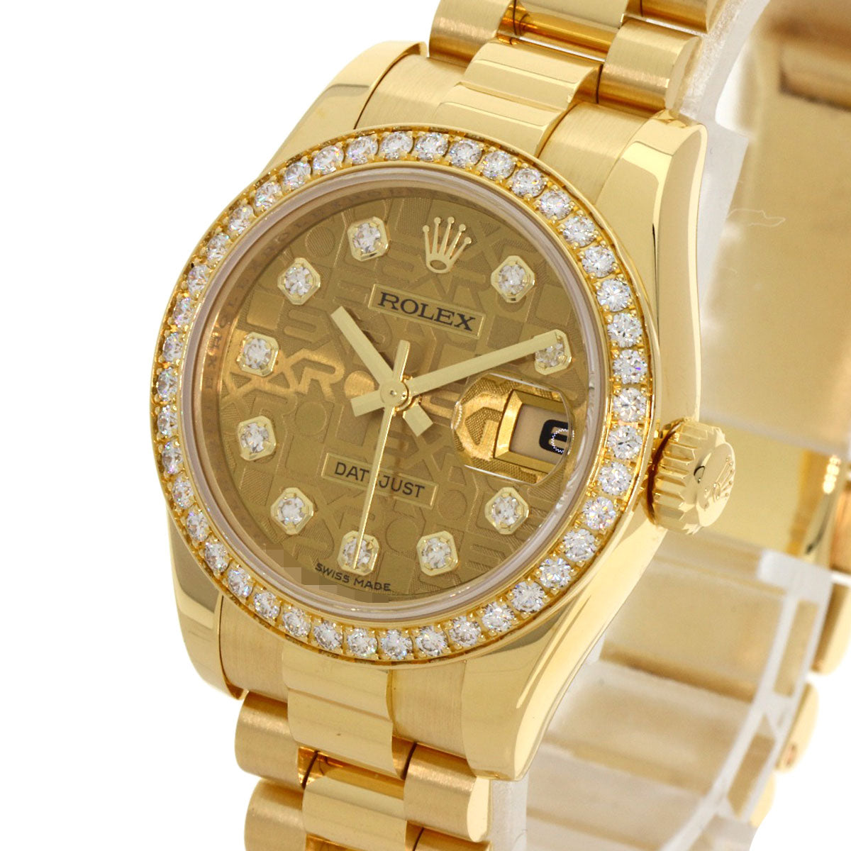 ROLEX DATEJUST 10P BezelDiamond Watches 179138G K18 Yellow Gold/18K Yellow Gold Ladies