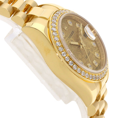 ROLEX DATEJUST 10P BezelDiamond Watches 179138G K18 Yellow Gold/18K Yellow Gold Ladies