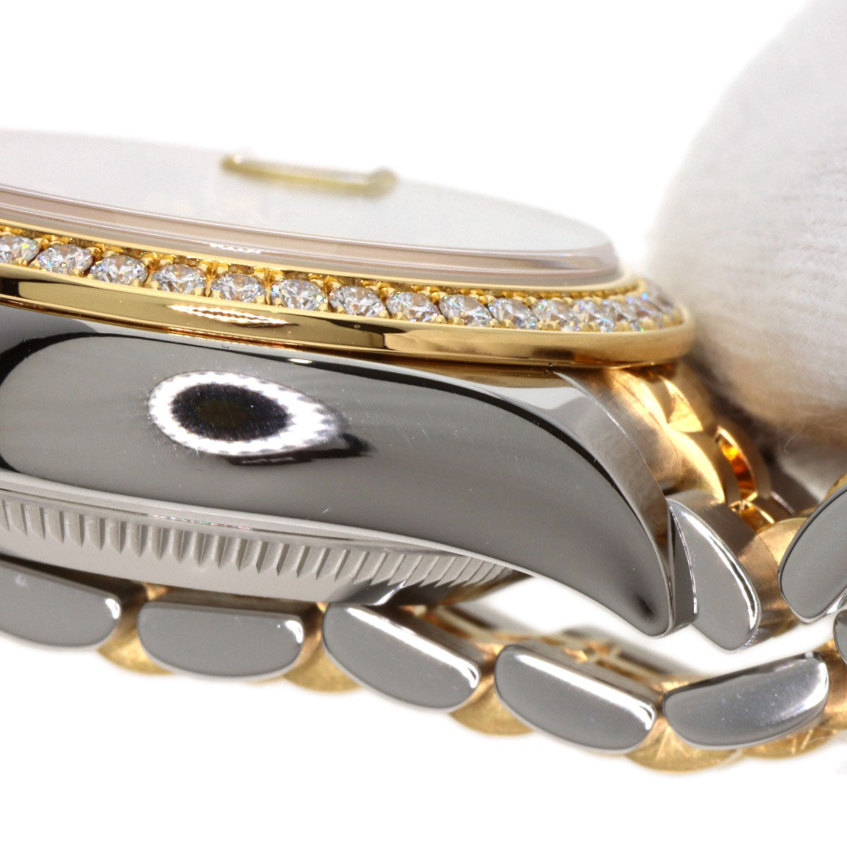 ROLEX Datejust Star IX Bezel Diamond Watches 279383RBR Stainless Steel/SSxK18YG Ladies