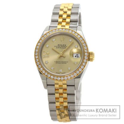 ROLEX Datejust Star IX Bezel Diamond Watches 279383RBR Stainless Steel/SSxK18YG Ladies