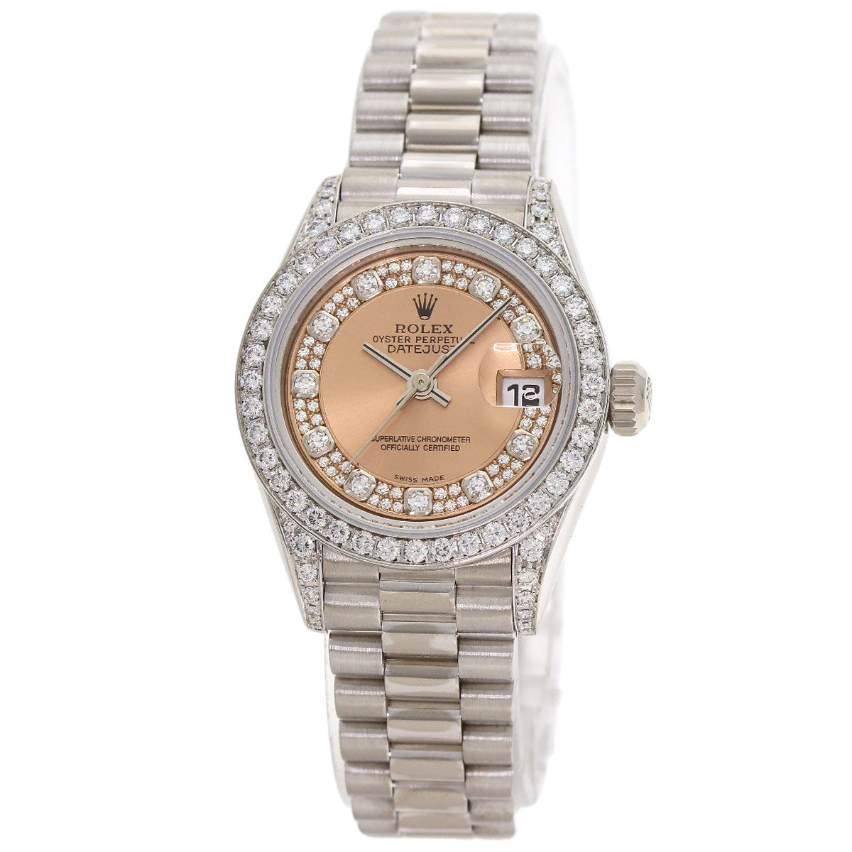 ROLEX Datejust Diamond Watches 69159 K18 White Gold/K18 White Gold Ladies
