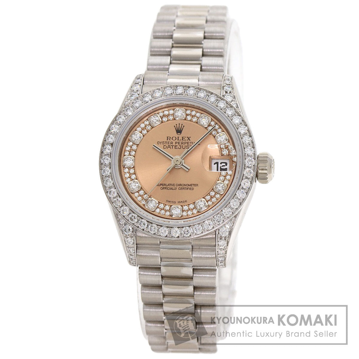 ROLEX Datejust Diamond Watches 69159 K18 White Gold/K18 White Gold Ladies