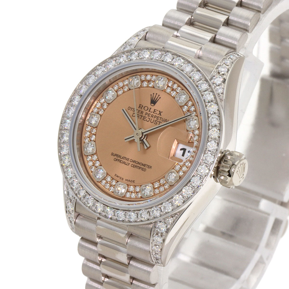 ROLEX Datejust Diamond Watches 69159 K18 White Gold/K18 White Gold Ladies