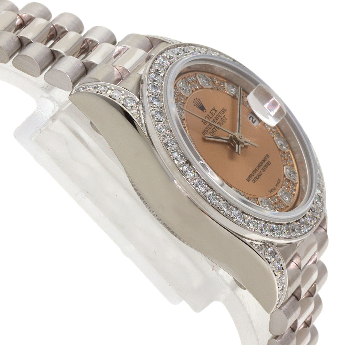 ROLEX Datejust Diamond Watches 69159 K18 White Gold/K18 White Gold Ladies