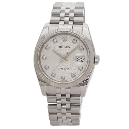 ROLEX DATEJUST 10P Diamond Watches 116234G Stainless Steel/Stainless Steel mens