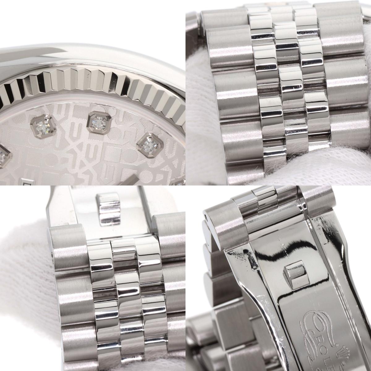 ROLEX DATEJUST 10P Diamond Watches 116234G Stainless Steel/Stainless Steel mens