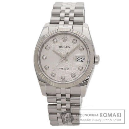 ROLEX DATEJUST 10P Diamond Watches 116234G Stainless Steel/Stainless Steel mens