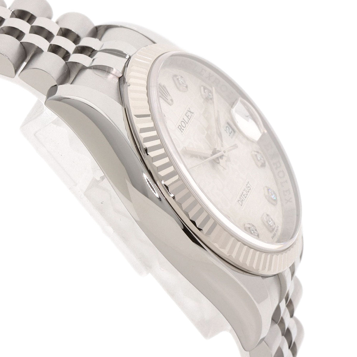 ROLEX DATEJUST 10P Diamond Watches 116234G Stainless Steel/Stainless Steel mens