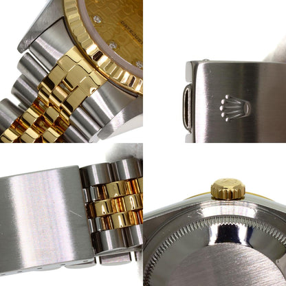 ROLEX DATEJUST 10P Diamond Watches 16233G Stainless Steel/SSxK18YG mens