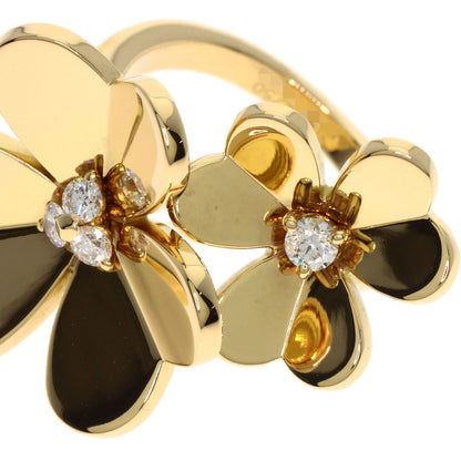Van Cleef & Arpels Frivole Ring Entree Les Doors Diamond Ring K18 Yellow Gold Ladies [Used]