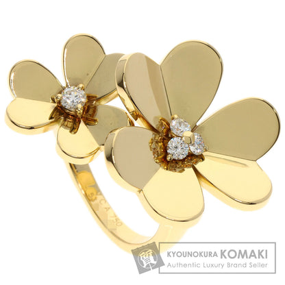 Van Cleef & Arpels Frivole Ring Entree Les Doors Diamond Ring K18 Yellow Gold Ladies [Used]