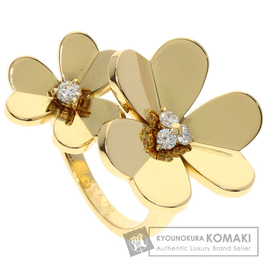 Van Cleef & Arpels Frivole Ring Entree Les Doors Diamond Ring K18 Yellow Gold Ladies [Used]