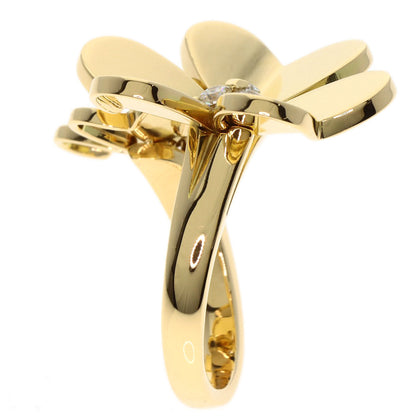 Van Cleef & Arpels Frivole Ring Entree Les Doors Diamond Ring K18 Yellow Gold Ladies [Used]