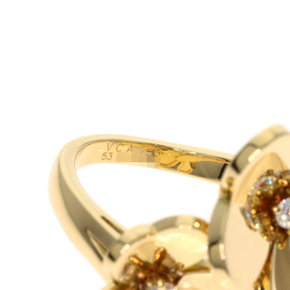 Van Cleef & Arpels Frivole Ring Entree Les Doors Diamond Ring K18 Yellow Gold Ladies [Used]