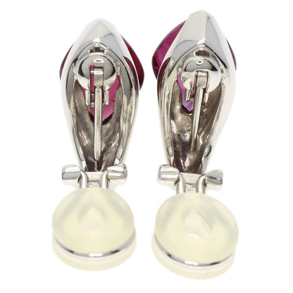 TASAKI Garnet Earring K18 White Gold Ladies [Used]