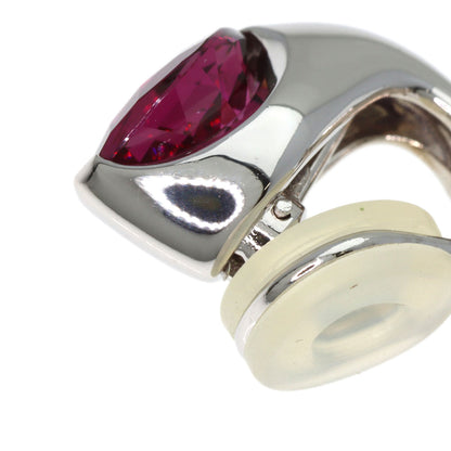 TASAKI Garnet Earring K18 White Gold Ladies [Used]