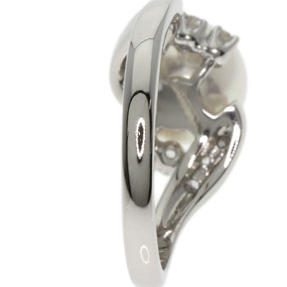 MIKIMOTO Akoya Pearl Pearl Diamond Ring Platinum PT950 Ladies [Used]