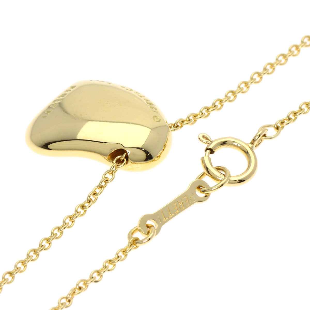 TIFFANY&Co. Full Heart Diamond Necklace K18 Yellow Gold Ladies [Used]