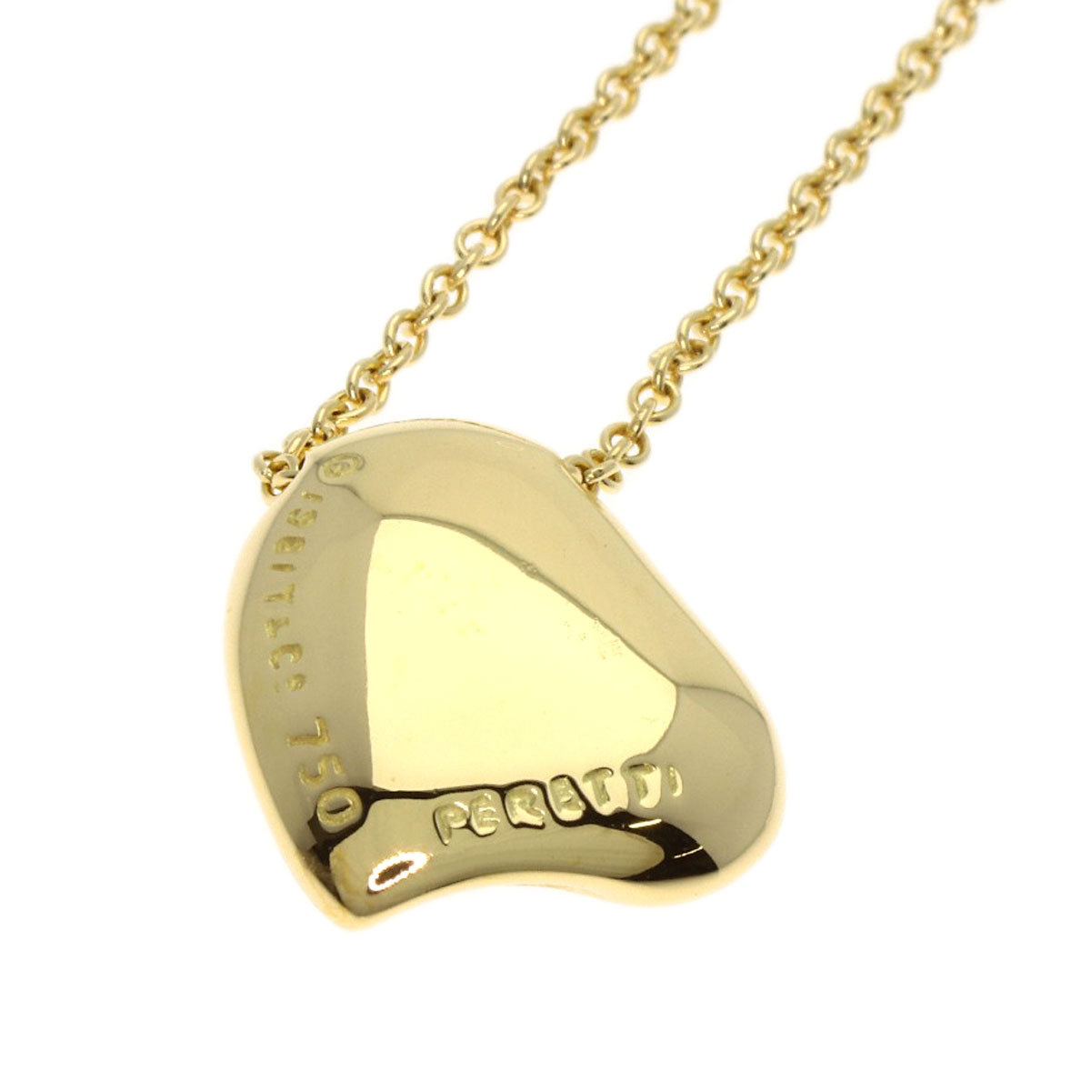 TIFFANY&Co. Full Heart Diamond Necklace K18 Yellow Gold Ladies [Used]