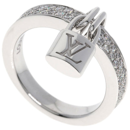 LOUIS VUITTON Berglockit Pave Diamond #48 Ring K18 White Gold Ladies [Used]