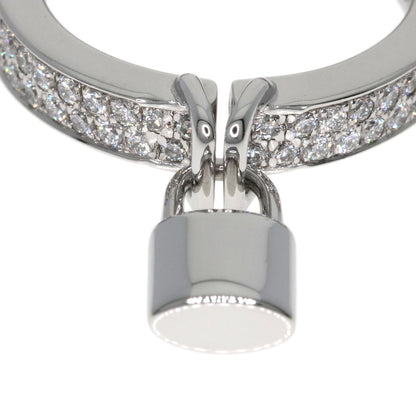 LOUIS VUITTON Berglockit Pave Diamond #48 Ring K18 White Gold Ladies [Used]