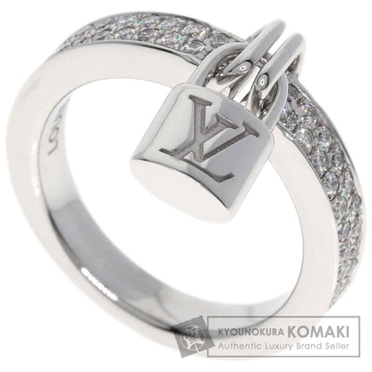 LOUIS VUITTON Berglockit Pave Diamond #48 Ring K18 White Gold Ladies [Used]