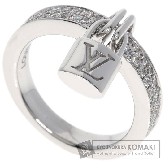 LOUIS VUITTON Berglockit Pave Diamond #48 Ring K18 White Gold Ladies [Used]