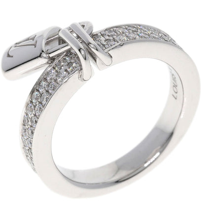 LOUIS VUITTON Berglockit Pave Diamond #48 Ring K18 White Gold Ladies [Used]