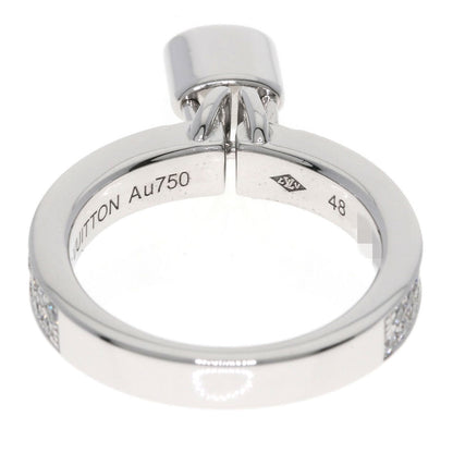 LOUIS VUITTON Berglockit Pave Diamond #48 Ring K18 White Gold Ladies [Used]