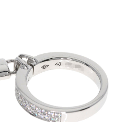 LOUIS VUITTON Berglockit Pave Diamond #48 Ring K18 White Gold Ladies [Used]