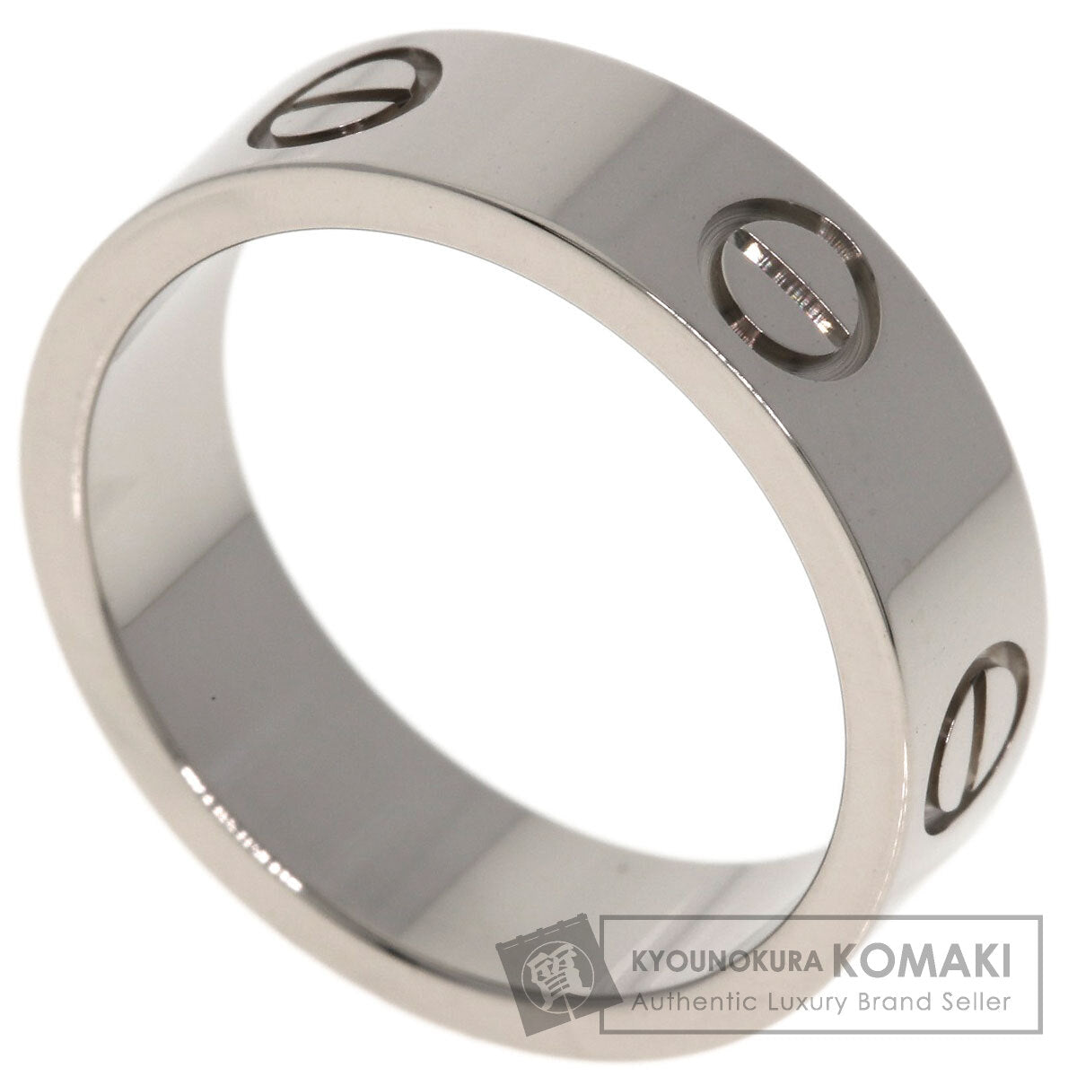 CARTIER love ring #52 Ring K18 White Gold Ladies [Used]