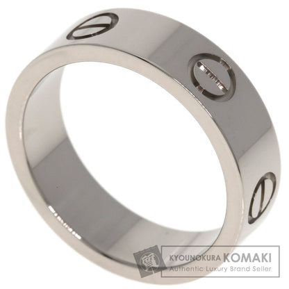 CARTIER love ring #52 Ring K18 White Gold Ladies [Used]