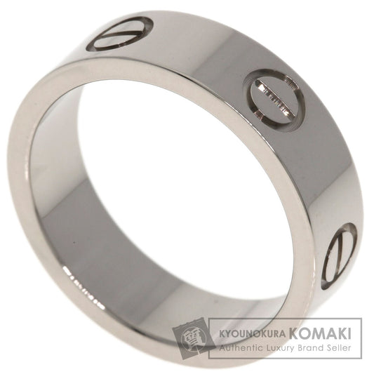 CARTIER love ring #52 Ring K18 White Gold Ladies [Used]