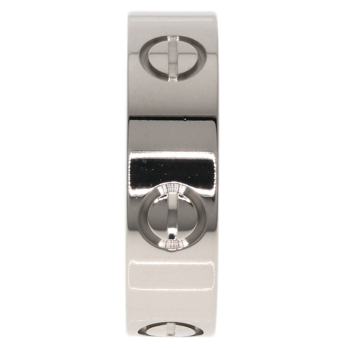 CARTIER love ring #52 Ring K18 White Gold Ladies [Used]