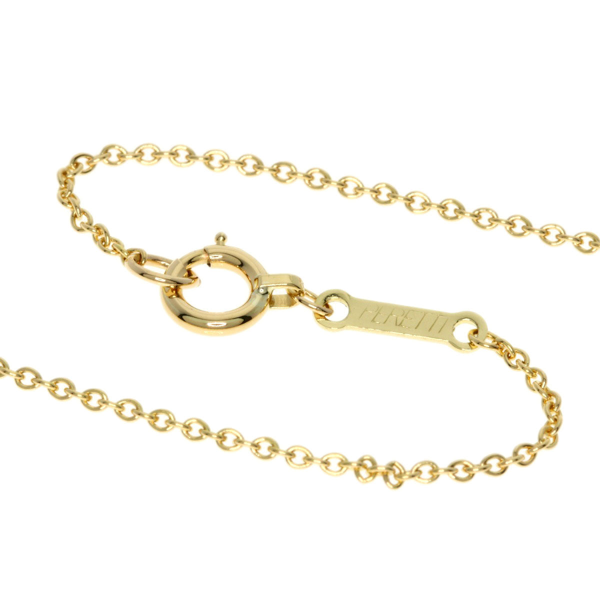 TIFFANY&Co. Open heart Necklace K18 Yellow Gold Ladies [Used]