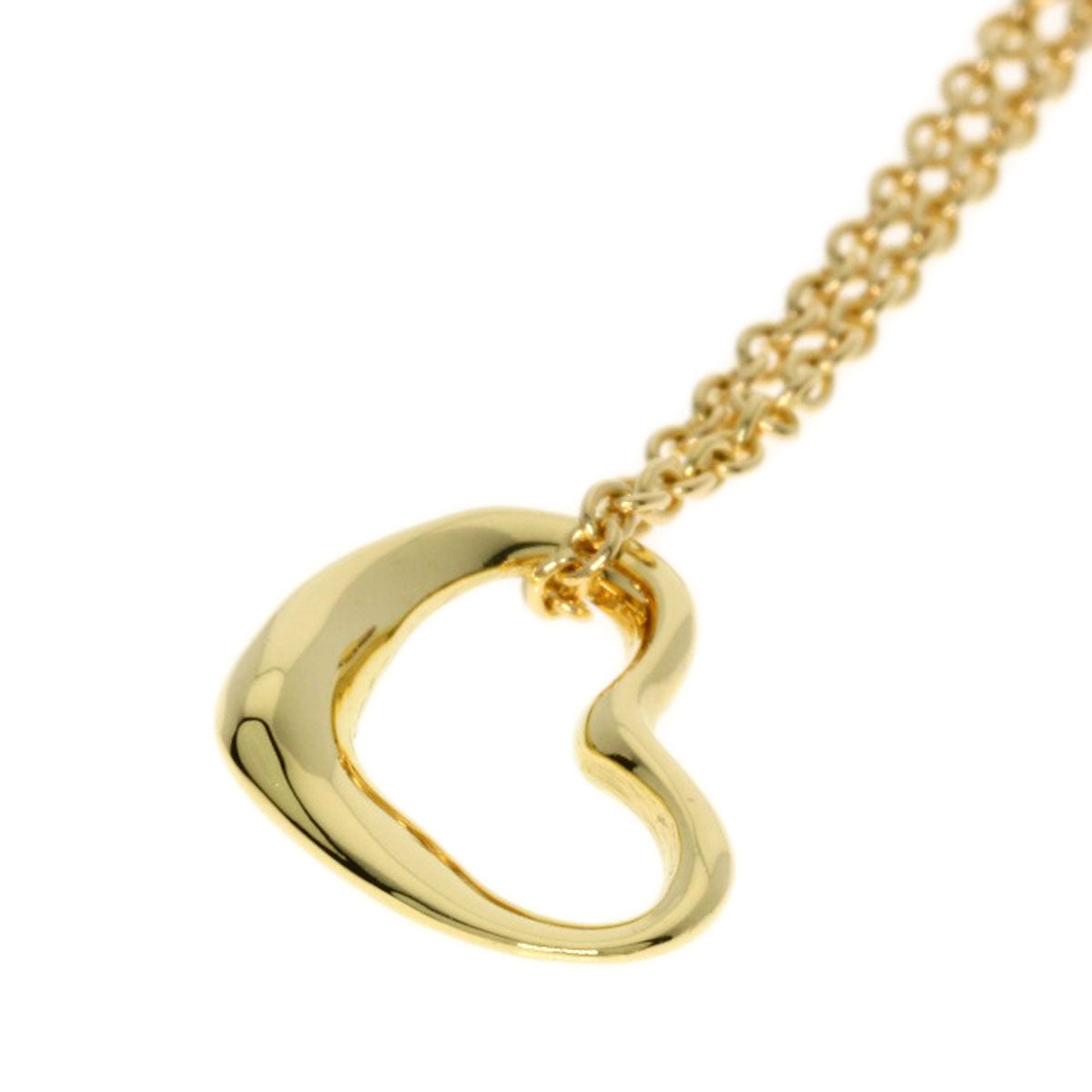 TIFFANY&Co. Open heart Necklace K18 Yellow Gold Ladies [Used]